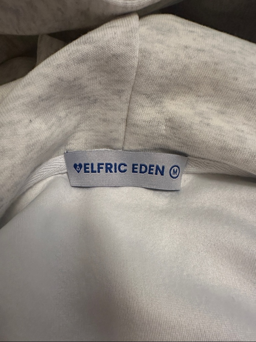 Aelfric Eden Light Gray Hoodie With No8 View 2